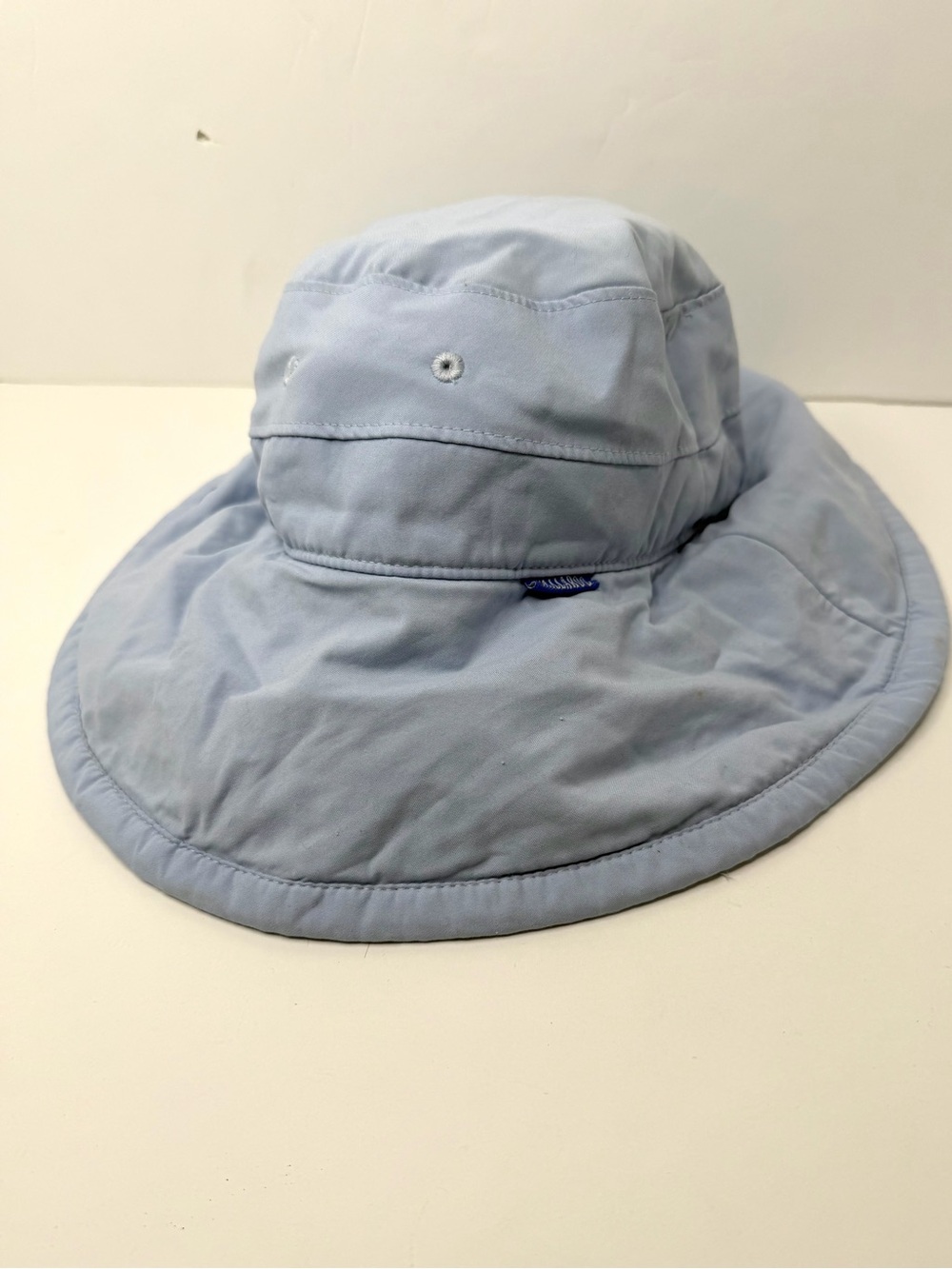 Wallaroo Casual Traveler Wide Brim Sun Boonie Hat Light Blue Packable Vacation